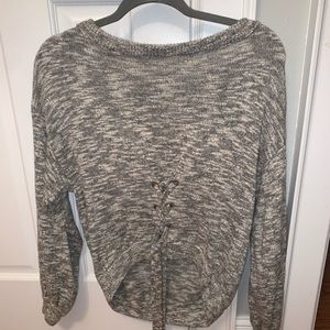 Tie sweater